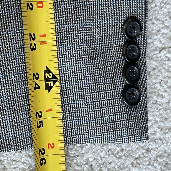 Ralph Lauren Modern Fit Plaid Silk-Wool Men’s Suit Jacket| Sz 46L - Picture 10 of 13